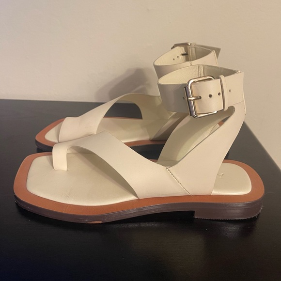 A. Emory The Maeve Leather Sandal in Ivory - Picture 8 of 10